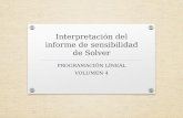 V4 interpretación del informe de sensibilidad de solver volumen 4