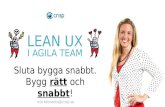 Lean UX i Agila Team