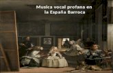 Musica vocal profana en la españa barroca