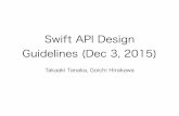 Swift api design guidelines (dec 3, 2015)