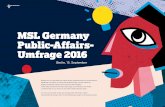 Public-Affairs-Umfrage 2016 von MSL Germany