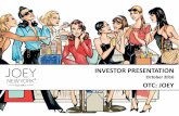 JOEY - Investor Presentation