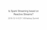 Is spark streaming based on reactive streams?