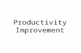 Productivity improvement