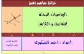 tafadol- التقاضل و التكامل خرائط مفاهيم المميز  3 ث - ا/احمد الشنتوري ثانوية خمس نجوم