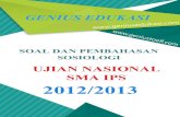 Soal dan pembahasan un sosiologi sma ips 2012-2013