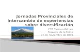 Jornadas Provinciales De Intercambio De Experiencias Sobre DiversificacióN