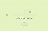 Speech Perception (Chinese)