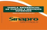 TABELA REFERENCIAL DE CUSTOS E SERVIÇOS INTERNOS