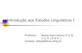 Introdução aos Estudos Lingüísticos I