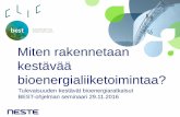 BEST: Miten rakennetaan kestävää bioenergialiiketoimintaa? Sari Kuusisto