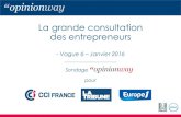 Opinionway pour cci grande consultation des entrepreneurs vague 6