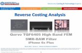 Qorvo TQF6405 High Band FEM SMR-BAW Filter iPhone 6s Plus 2016 teardown reverse costing report published by Yole Developpement