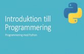 HT16 - DA354A - Introduktion till programmering (Python)
