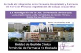 La investigación en farmacia de la UGC de Farmacia de Granada. Ponencia de la Dra. Mª Ángeles García Lirola