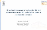 Orientaciones para la aplicación de PCAT validados para Chile