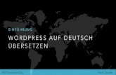 WordPress auf Deutscht übersetzen