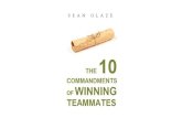 The 10 Commandments of Winning Teammates Book