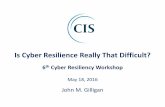 Is Cyber Resilience Really That Difficult?