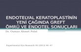 Endothelial keratoplasty