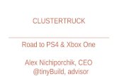 Clustertruck: road to PS4 & XBox One