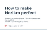 How to Make Norikra Perfect