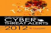 Cyber threat alerts 2012