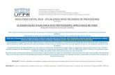 RESULTADO EDITAL 2016 - ATUALIZADO APÓS RECURSOS DE ...