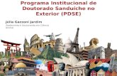 Programa institucional de doutorado sanduíche no exterior (PDSE)