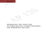 2011 manual de uso da planilha de construção de tarifas ap120