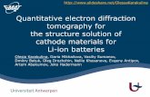 Quantitative electron diffraction tomography for the structure solution of cathode materials for Li-ion batteries: EMC_Lyon _2016