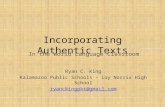 Incorporating Authentic Texts in the Classroom