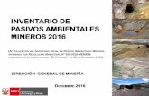 Inventario de pasivos ambientales mineros 2016
