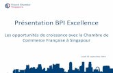 Présentation BPI excellence - Les opportunités de croissance avec la Chambre de Commerce Française à Singapour