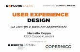 Explore Talks on "User Experience Design" - UX Design e possibili applicazioni