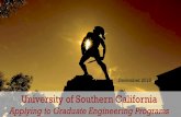 Applying to Graduate Engineering Programs at USC