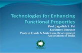 Technologies for Enhancing Functional Properties