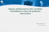 Bases moléculaires des surdités héréditaires chez les patients marocains