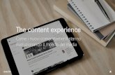Point of View - The content experience