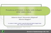 Roberto Gnavi, Alessandro Migliardi, Marina Maggini – Prevalenze di diabete in Italia nelle indagini Istat 2005 e 2013