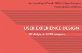 Progettazione UX. UX design per non designers