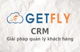 Phần mềm CRM - GetFly CRM - Giải pháp quản lý và chăm sóc khách hàng
