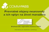 Prevratné objavy neurovedy a ich vplyv na život manažéra - SMART BRAIN (prezentácia pre účastníkov)