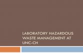Laboratory Hazardous Waste Management at UNC-CH