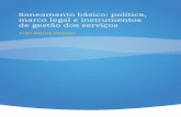 Saneamento básico: política, marco legal e instrumentos de gestão ...
