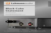 Lehmannaudio Black Cube Statement manual - 5 languages