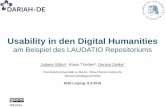 Usability in den Digital Humanities am Beispiel des LAUDATIO Repositoriums