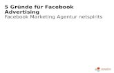 5 Gründe für Facebook Advertising