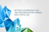 REX Architecture Hybride- Office 365 - Azure AD