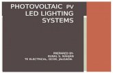 Photovoltaic (PV) LED Lightning system